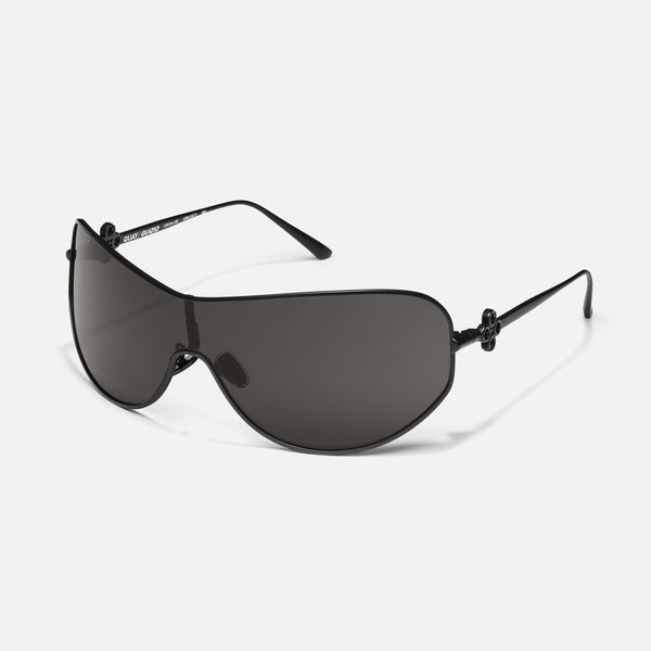 Quay BALANCE Wrap Shield Sunglasses With Metal Frame