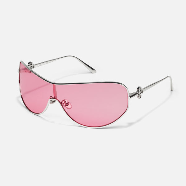 Quay BALANCE Wrap Shield Sunglasses With Metal Frame