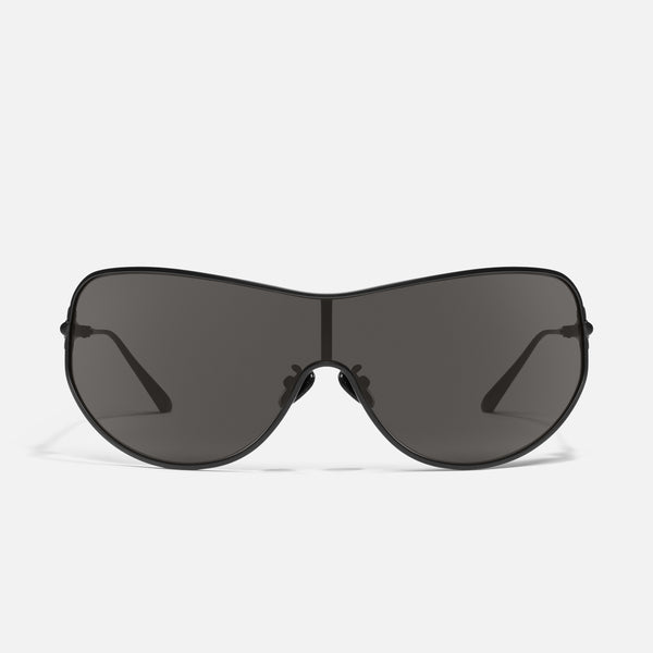 quay BALANCE Wrap Shield Sunglasses with Metal Frame
