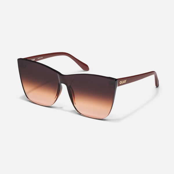 Quay COME THRU Oversize Cat Eye Sunglasses For Women