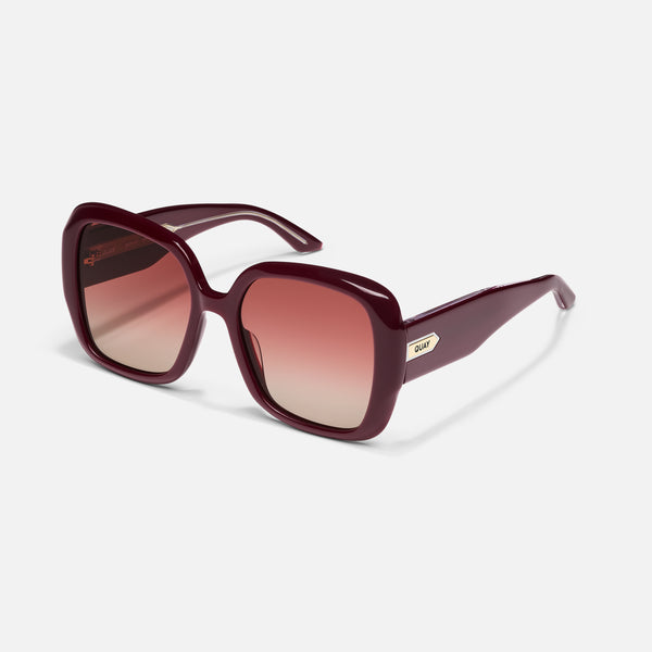 Quay FULL GLAM Dramatic Oversized Square Sunglasses For Women