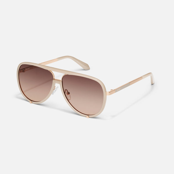 Quay HIGH PROFILE Large Aviator Frame Sunglasses SALE