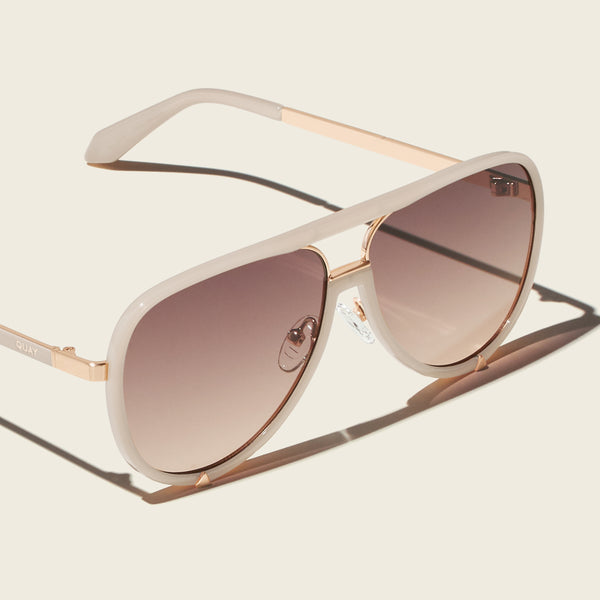 Quay HIGH PROFILE Large Aviator Frame Sunglasses SALE
