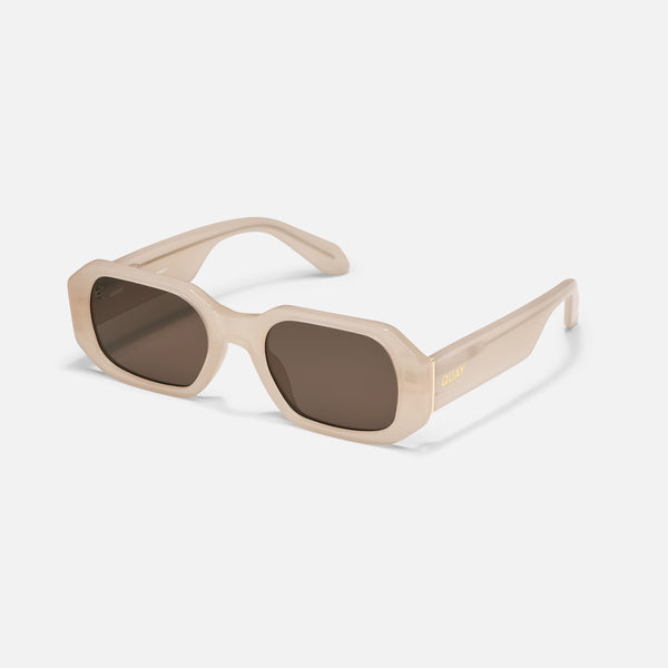 Quay HYPED UP Women's Black Narrow Hexagon Sunglasses SALE