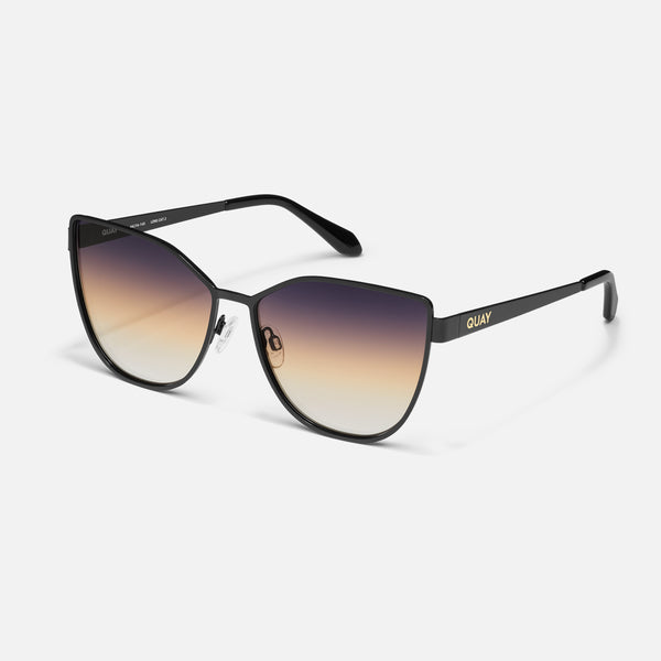 Quay IN PURSUIT Metal Frame Cat Eye Sunglasses SALE