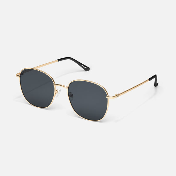 Quay JEZABELL Metal Frame Round Sunglasses For Women