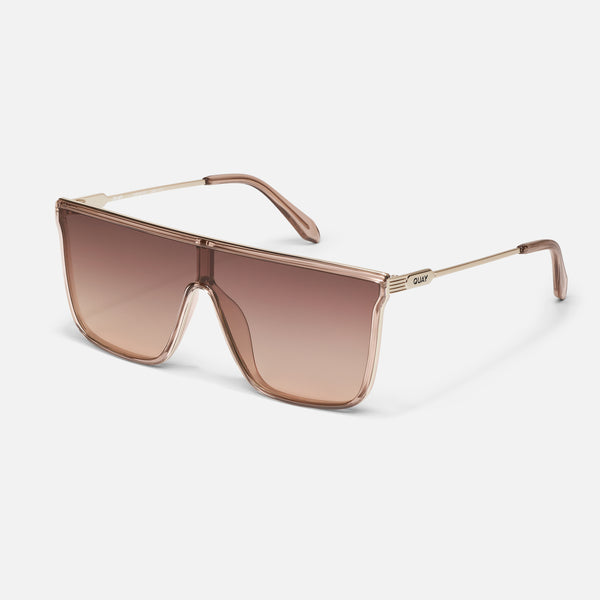 Quay NIGHTFALL REMIXED Women's Shield Flat Top Sunglasses