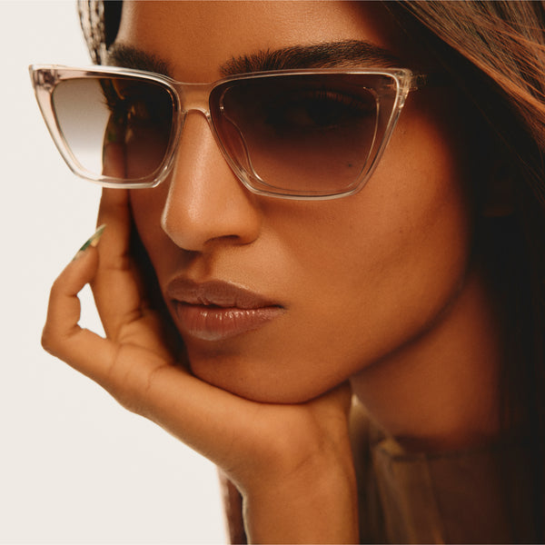 Quay BAD HABIT Narrow Cat Eye Sunglasses