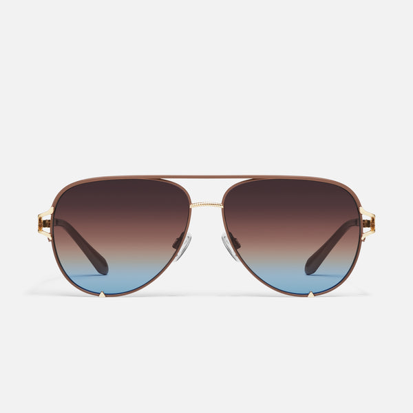 Quay HIGH KEY TWIST Metal Aviator Sunglasses SALE