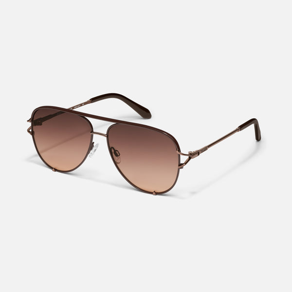 quay HIGH KEY TWIST Metal Aviator Sunglasses