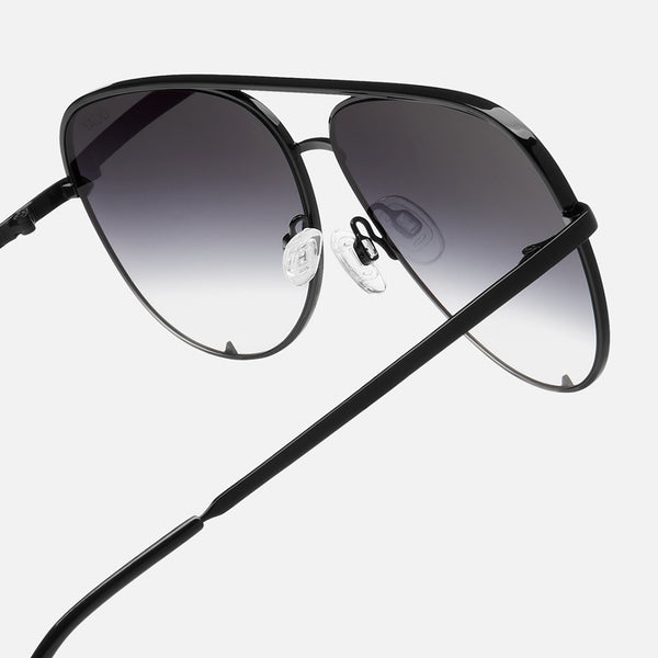 Quay HIGH KEY Wire Frame Aviator Sunglasses