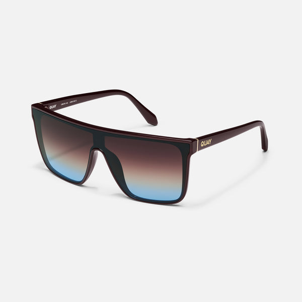 Quay NIGHTFALL Women's Flat Top Shield Sunglasses