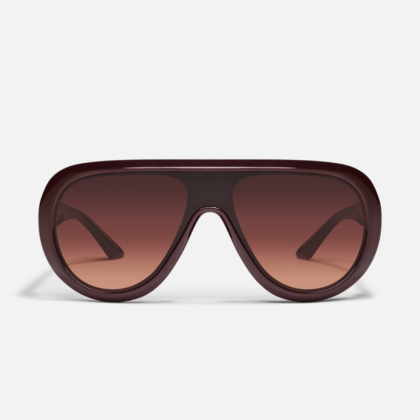 Quay SET LIST - High-Fashion Womens Aviator Sunglasses With Shield Lens