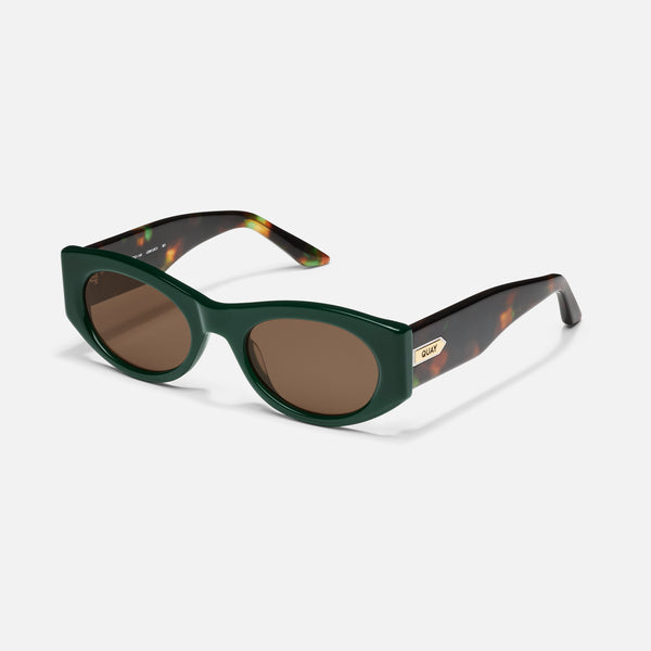 Quay SO WHAT Retro 90s Oval Sunglasses For Women SALE