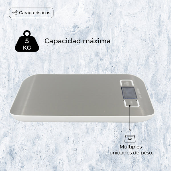 Queen Sense Bascula Digital Multifuncional De Acero Inoxidable Ideal Para Cocina Y Joyería Capacidad 1g A 5kg