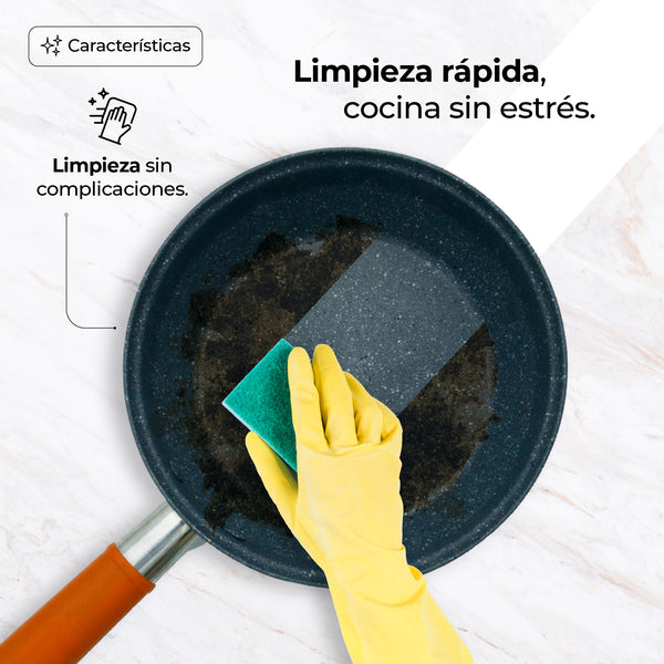 Queen Sense Batería De Cocina De Acero Inoxidable 14 Piezas Color Plata