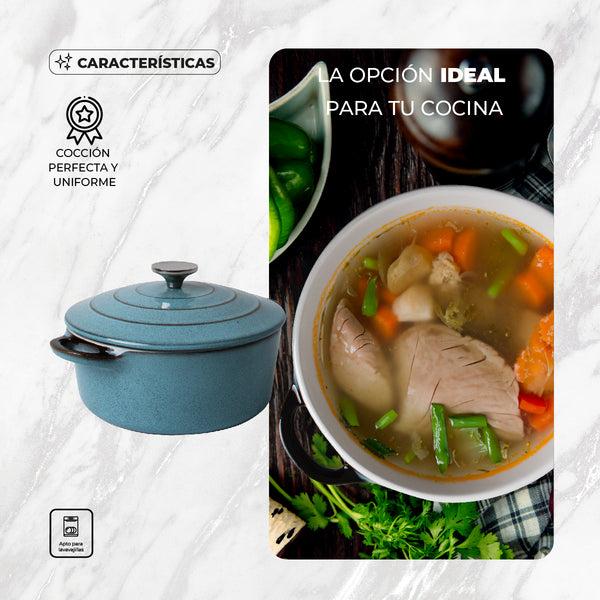 Queen Sense Cacerola Cerámica Azul 30cm Antiadherente Inducción