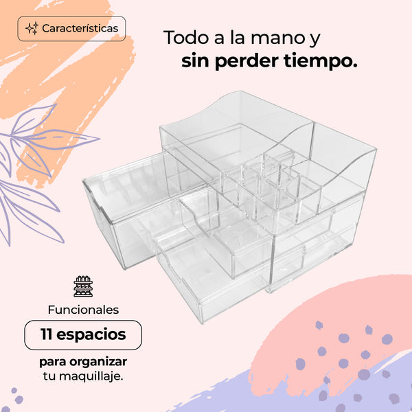 Queen Sense Caja De Almacenamiento PARA Cosméticos Multifuncional DE ACRILICO