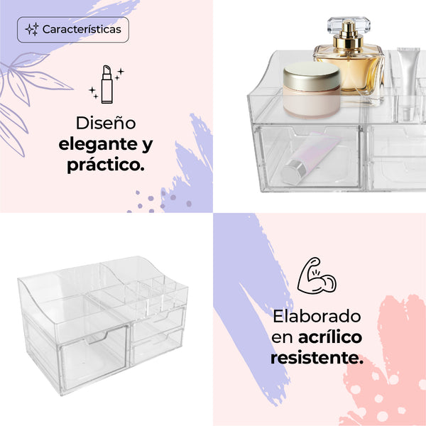 Queen Sense Caja De Almacenamiento PARA Cosméticos Multifuncional DE ACRILICO
