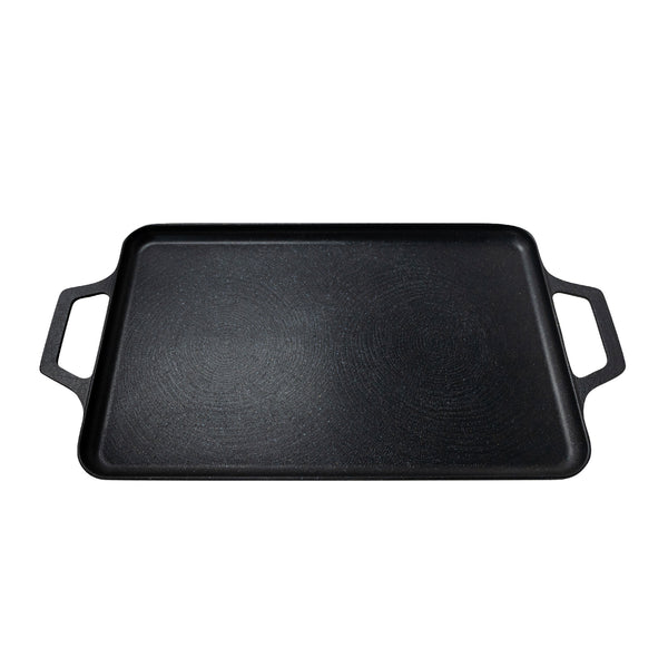 queen sense Comal Rectangular de Mármol con Agarradera de Metal