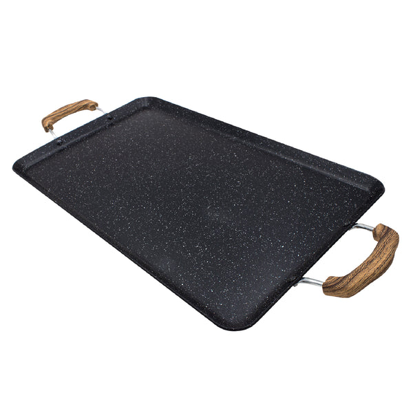 queen sense Comal Rectangular Love Cook Con Recubrimiento De Marmol