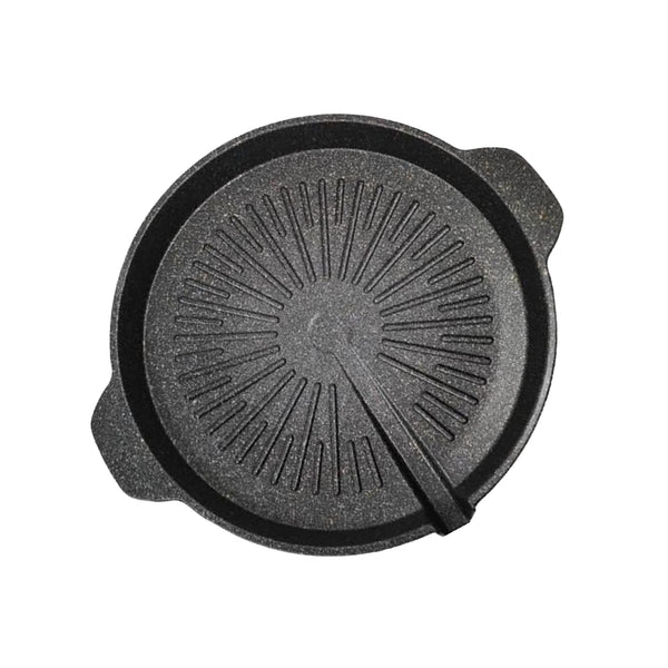 queen sense Comal Redondo Mármol C/Salida Negro 33 Cm