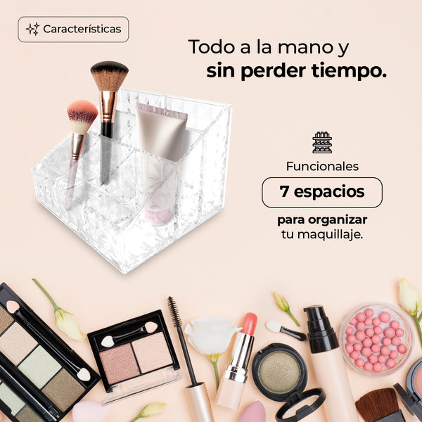 Queen Sense Cosmetiquera Basico Con Terminado De Diamante
