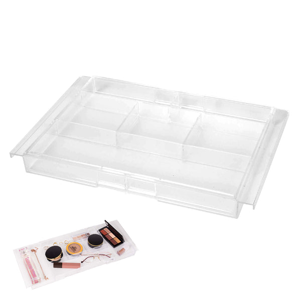 queen sense Cosmetiquera con 8 Secciones Transparente