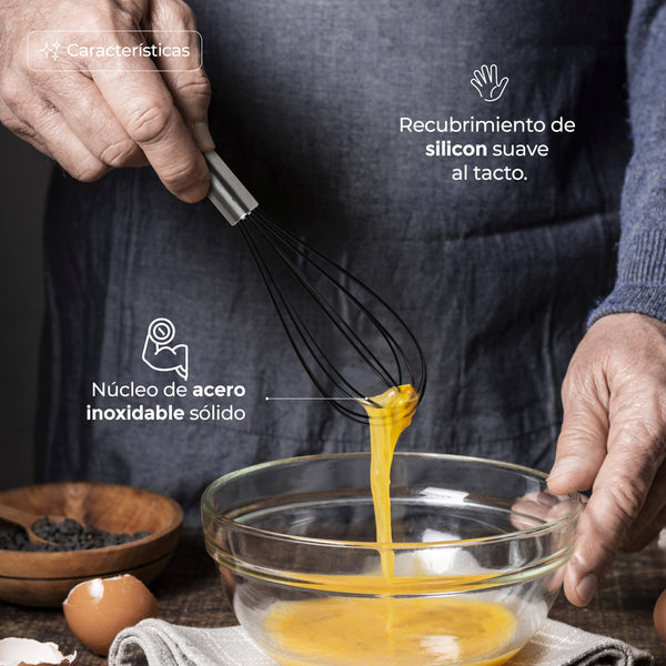 Queen Sense Juego De 5 Utensilios De Cocina Con Núcleo De Acero Inoxidable Y Silicona De Grado Alimenticio