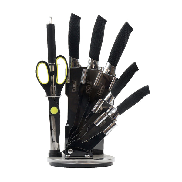 queen sense Juego De Cuchillos De Acero Inoxidable 8 Piezas