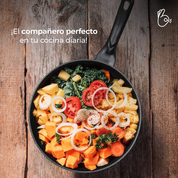 Queen Sense Juego De Sartenes Mármol Y Utensilios Antiadherentes 9 Pz