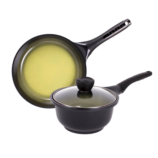 queen sense Juego Sartenes Aguacate Cerámica Antiadherente