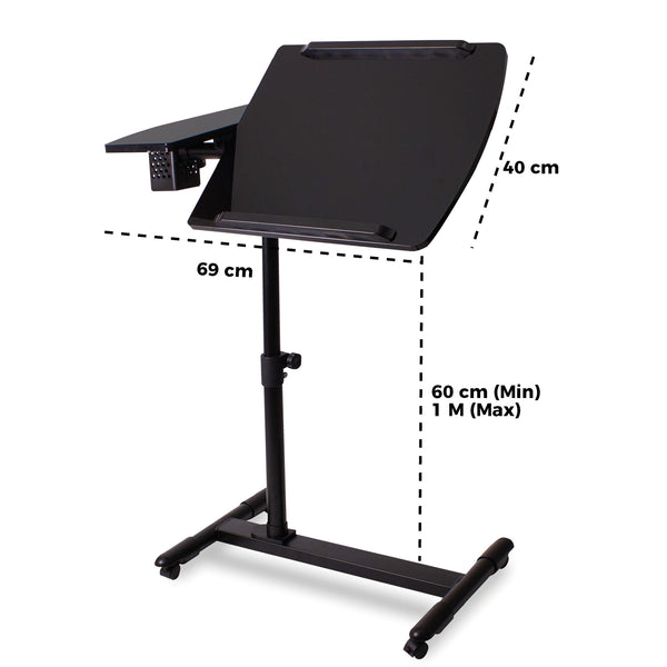 Queen Sense Mesa P/Laptop Grande C/Division C/Patas Cir