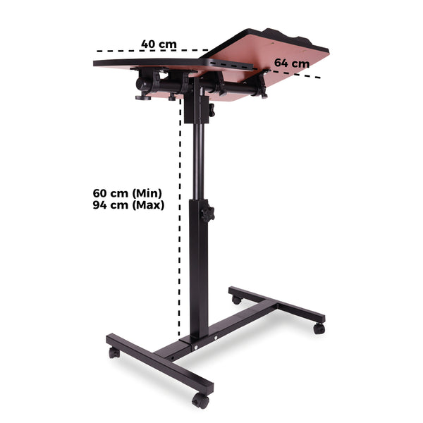 Queen Sense Mesa P/Laptop Grande C/Division C/Patas Cuadradas