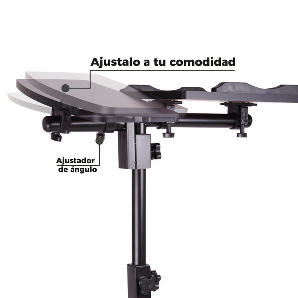 Queen Sense Mesa P/Laptop Grande C/Division C/Patas Cuadradas