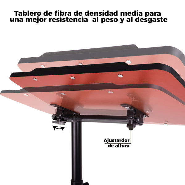 Queen Sense Mesa P/Laptop Grande C/Patas Redondas Prot