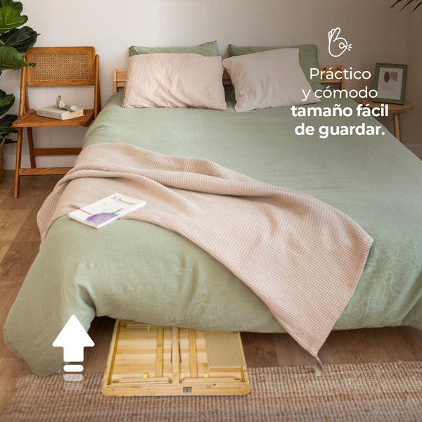 Queen Sense Mesa Plegable De Bambú Portátil Multifuncional