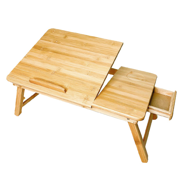 queen sense Mesa Plegable de Bambú Portátil Multifuncional