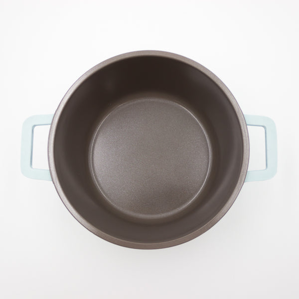 Queen Sense Olla Cerámica Térmica C/Tapa IH Azul 20 Cm