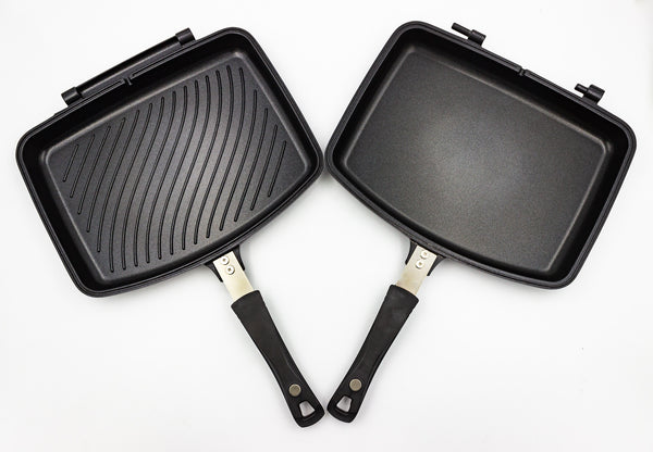 Queen Sense Parrilla Doble Grill Diamante Negro 28 Cm