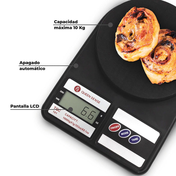 Queen Sense Bascula De Cocina 10Kg