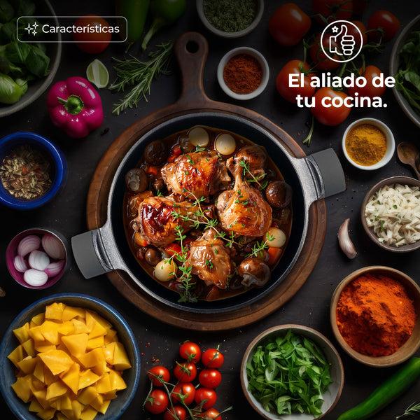 Queen Sense Cazuela Diamante C/Tapa Maple 26 Cm