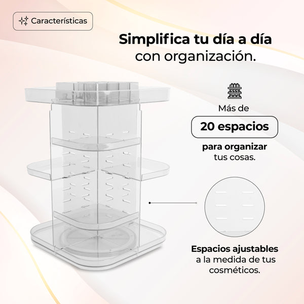 Queen Sense Cosmetiquera Con Organizador Al Centro