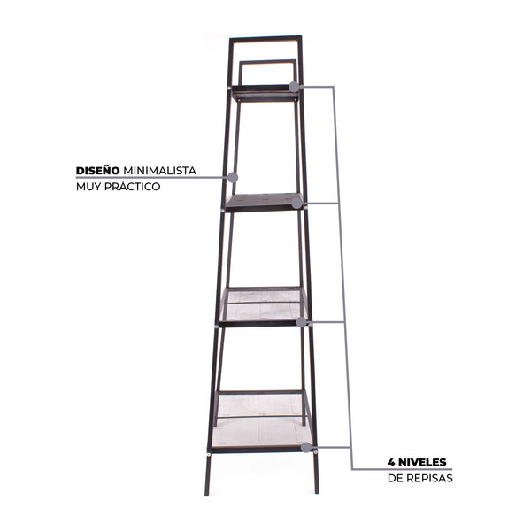 Queen Sense Estante Trapezoide 4 Niveles Grande