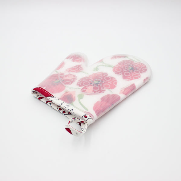 Queen Sense Guante De Silicon Con Tela Mod. Floral