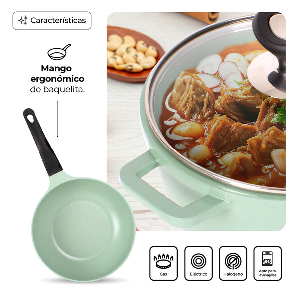 Queen Sense Juego Jade Basico 8 Piezas