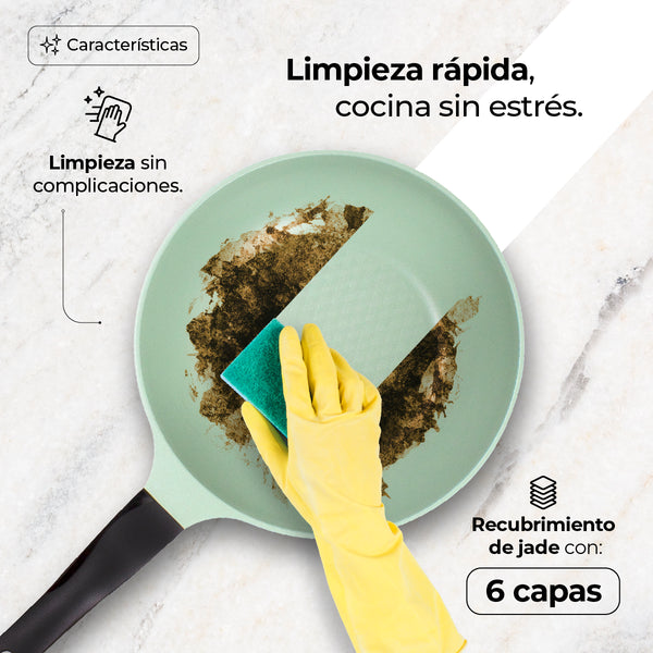 Queen Sense Juego Jade Basico 8 Piezas