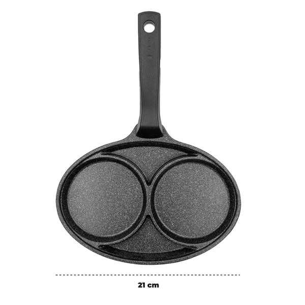 Queen Sense Sarten De Marmol Para 2 Huevos 21 Cm