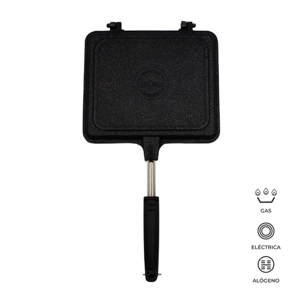 Queen Sense Sartén Mármol Parrilla Wafflera Doble