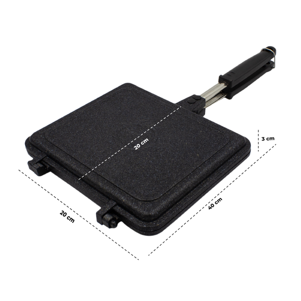 Queen Sense Sartén Mármol Parrilla Wafflera Doble